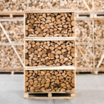 Palette entière de bois de chauffage en chêne fendu et séché au four, 25 cm – Image 2