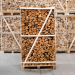 Palette entière de bois de chauffage fendu en aulne séché au four, 25 cm – Image 2