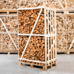 Palette entière de bois de chauffage fendu en aulne séché au four, 25 cm – Image 4