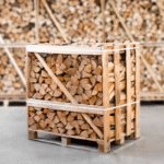 Demi-palette de bois de chauffage en frêne fendu et séché au four, 25 cm – Image 2