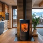 Poêle à Bois Oscar avec Pied 8,2 kW Sannover – Image 2