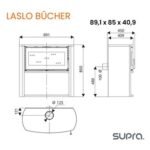 Poêle à bois étanche Supra Laslo bûcher de 7kw – Image 3